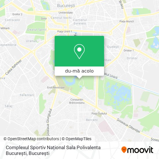 Hartă Complexul Sportiv Național Sala Polivalenta București