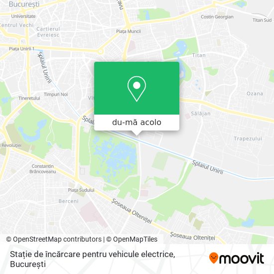 Hartă Stație de încărcare pentru vehicule electrice