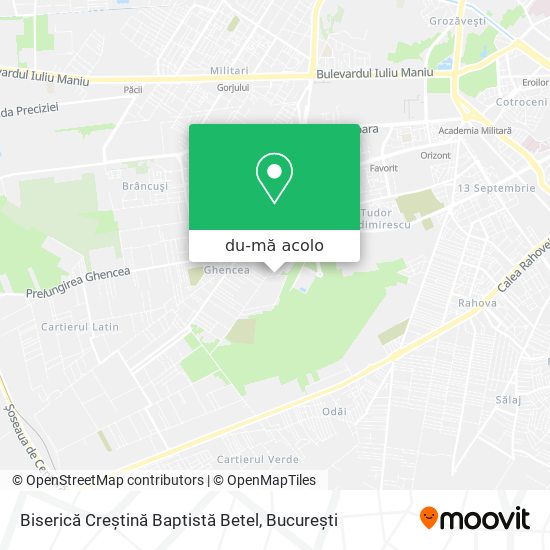 Hartă Biserică Creștină Baptistă Betel