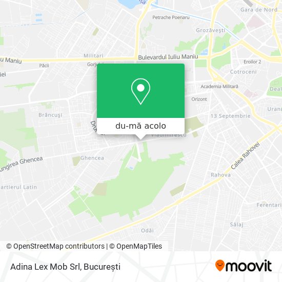 Hartă Adina Lex Mob Srl