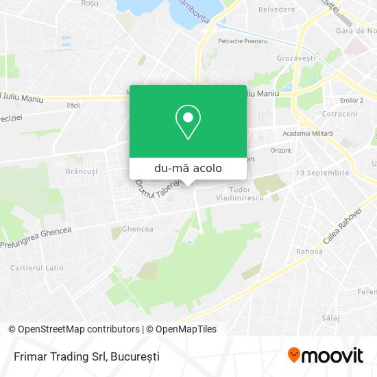 Hartă Frimar Trading Srl