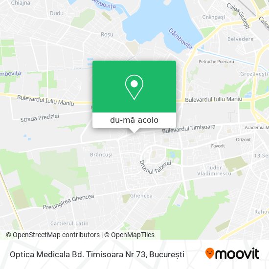 Hartă Optica Medicala Bd. Timisoara Nr 73