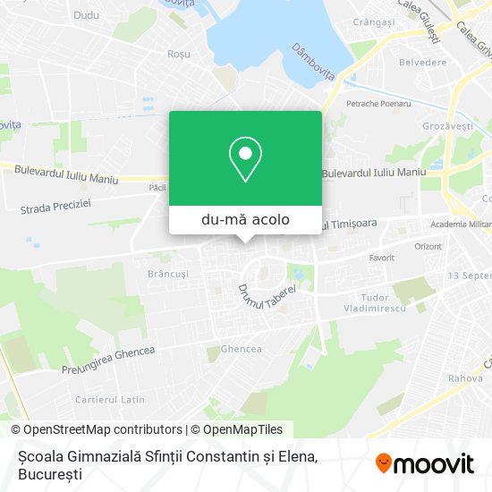 Hartă Școala Gimnazială Sfinții Constantin și Elena