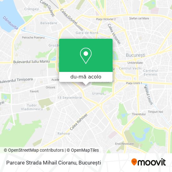Hartă Parcare Strada Mihail Cioranu