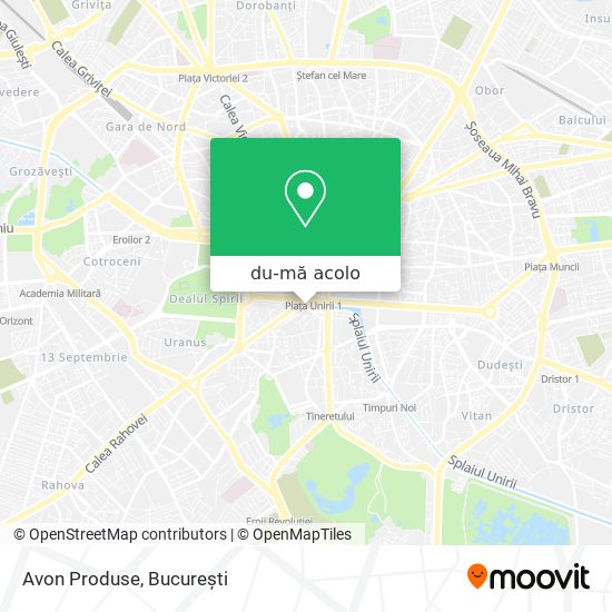 Hartă Avon Produse
