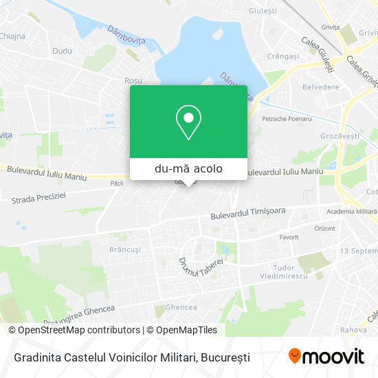 Hartă Gradinita Castelul Voinicilor Militari