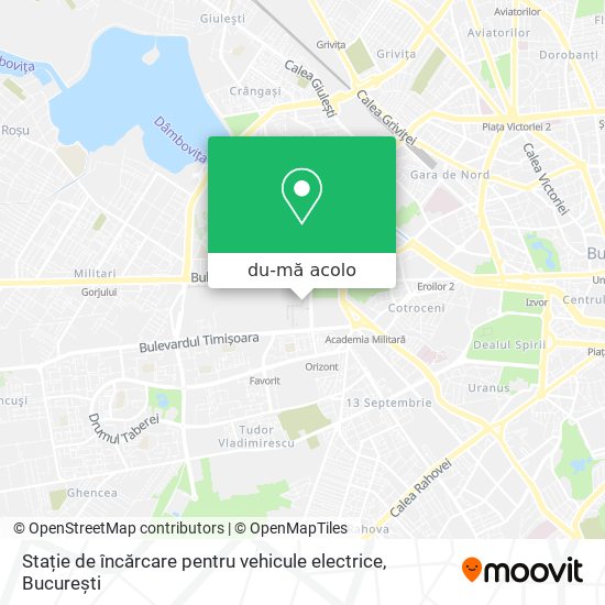 Hartă Stație de încărcare pentru vehicule electrice