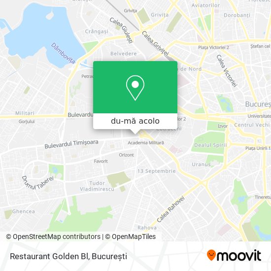 Hartă Restaurant Golden Bl
