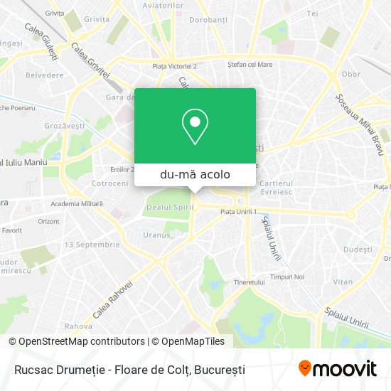 Hartă Rucsac Drumeție - Floare de Colț