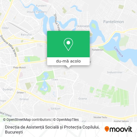 Hartă Direcția de Asistență Socială și Protecția Copilului