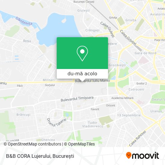 Hartă B&B CORA Lujerului