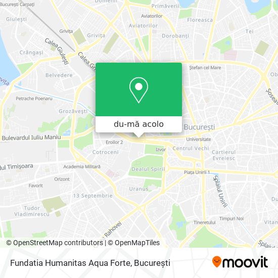 Hartă Fundatia Humanitas Aqua Forte