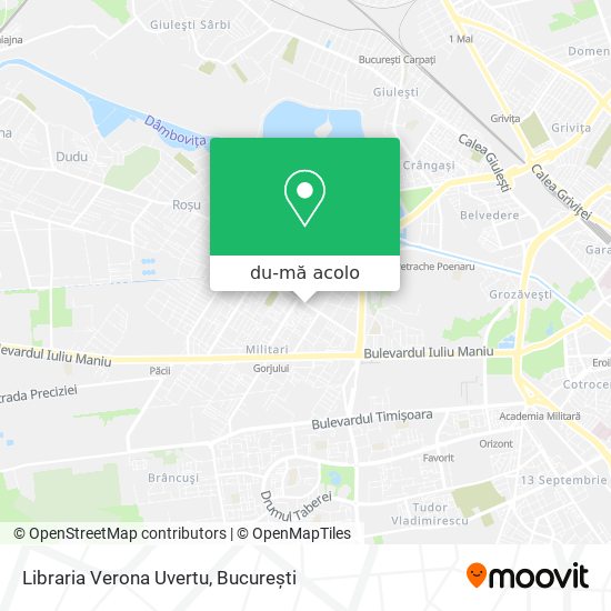 Hartă Libraria Verona Uvertu