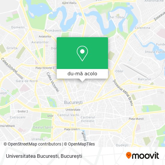 Hartă Universitatea Bucuresti