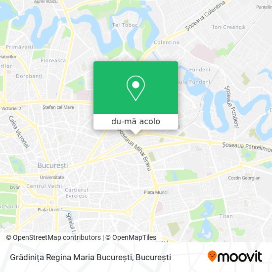 Hartă Grădinița Regina Maria București