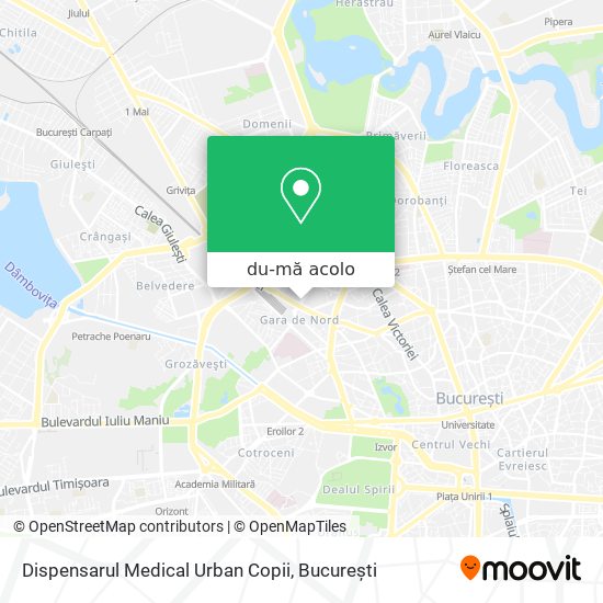 Hartă Dispensarul Medical Urban Copii