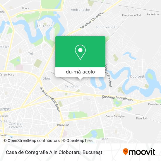 Hartă Casa de Coregrafie Alin Ciobotaru