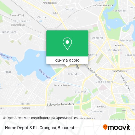 Hartă Home Depot S.R.L Crangasi