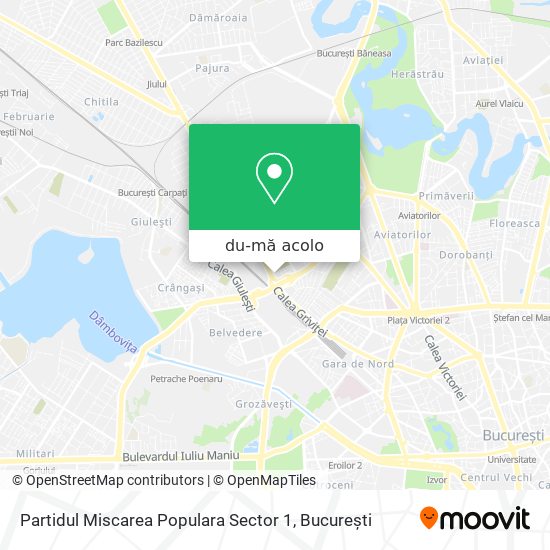 Hartă Partidul Miscarea Populara Sector 1