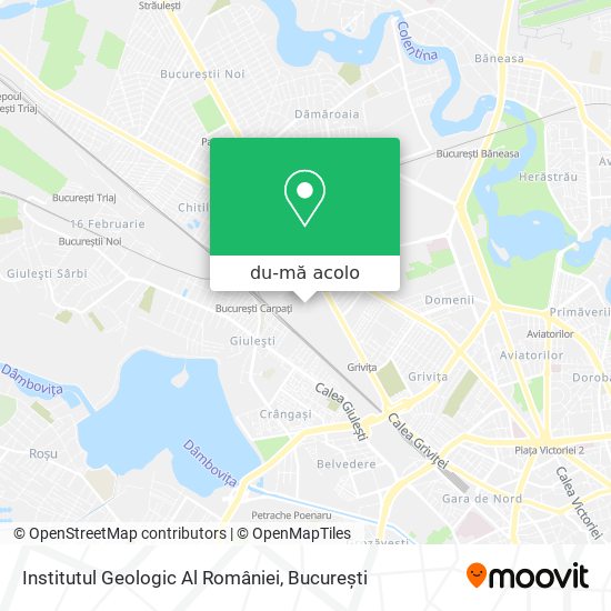 Hartă Institutul Geologic Al României