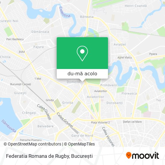Hartă Federatia Romana de Rugby