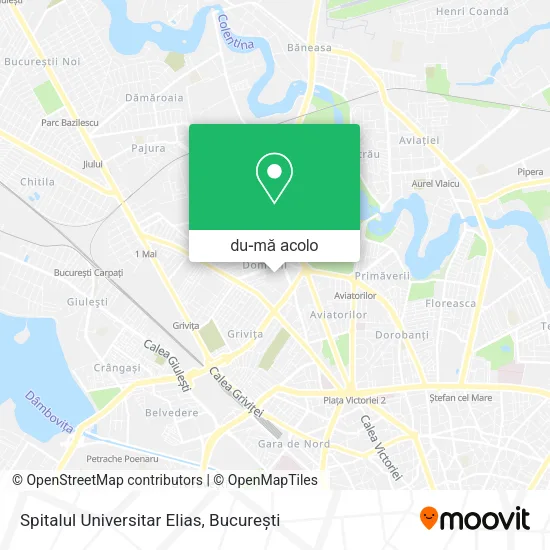 Hartă Spitalul Universitar Elias