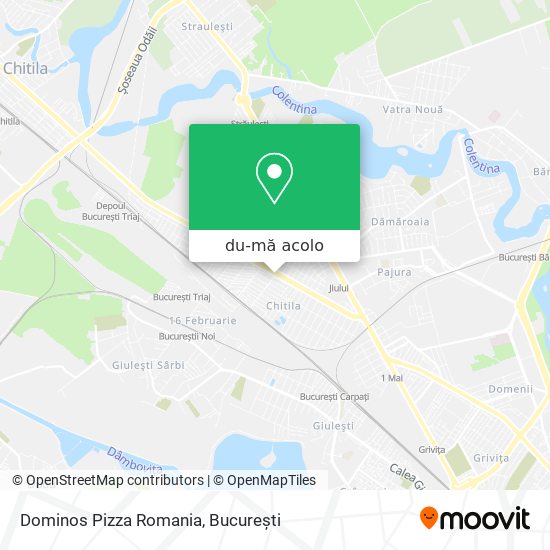 Hartă Dominos Pizza Romania