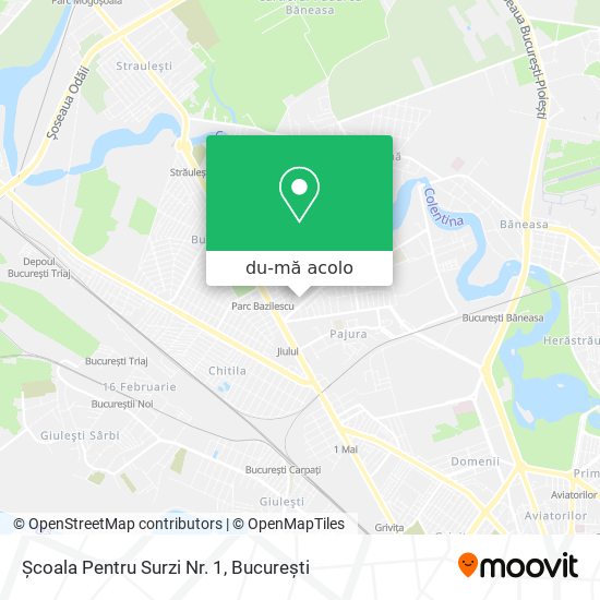 Hartă Școala Pentru Surzi Nr. 1