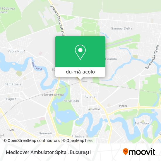 Hartă Medicover Ambulator Spital
