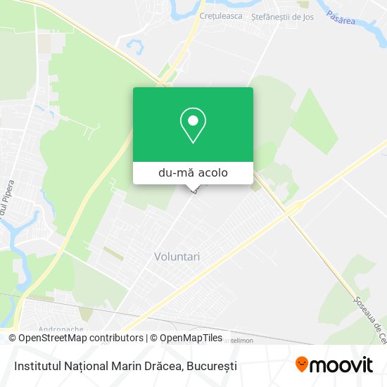 Hartă Institutul Național Marin Drăcea