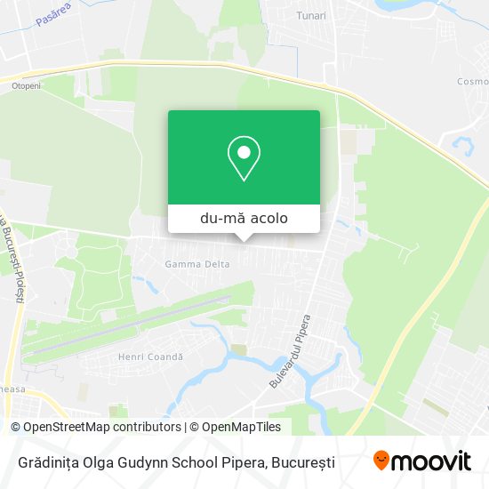 Hartă Grădinița Olga Gudynn School Pipera