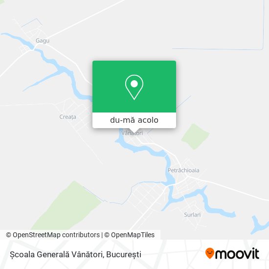 Hartă Școala Generală Vânători