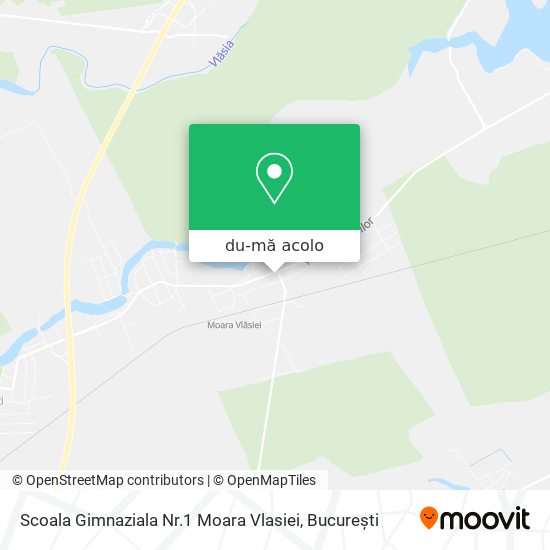 Hartă Scoala Gimnaziala Nr.1 Moara Vlasiei