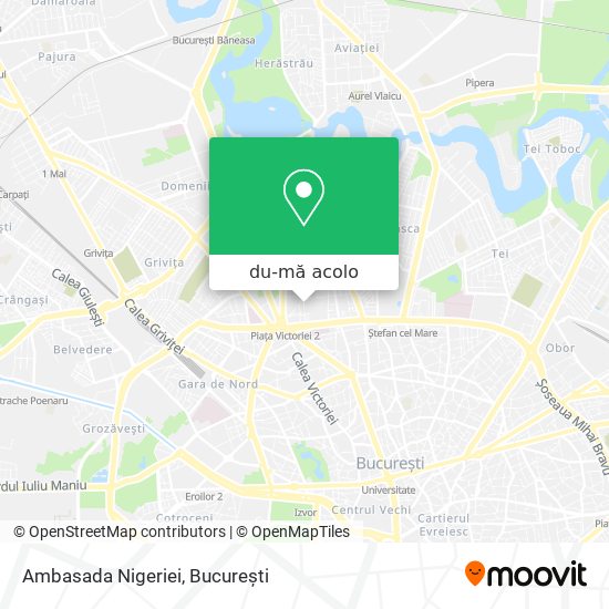 Hartă Ambasada Nigeriei