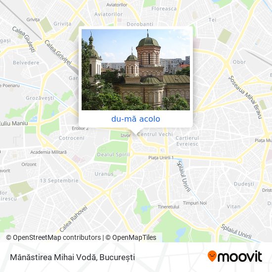 Hartă Mânăstirea  Mihai Vodă