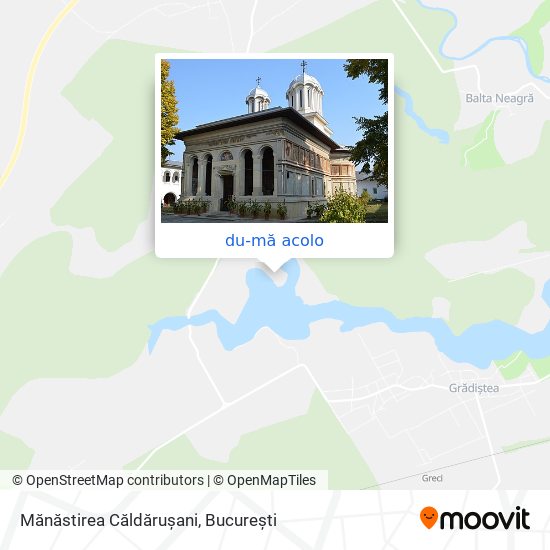 Hartă Mănăstirea Căldărușani