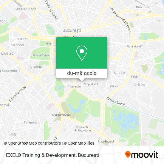 Hartă EXELO Training & Development