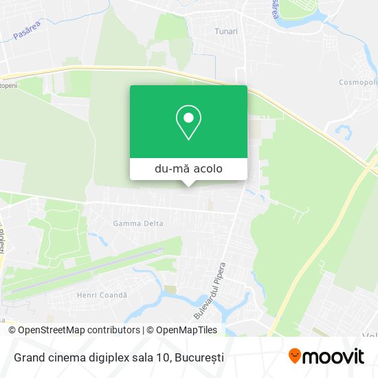 Hartă Grand cinema digiplex sala 10