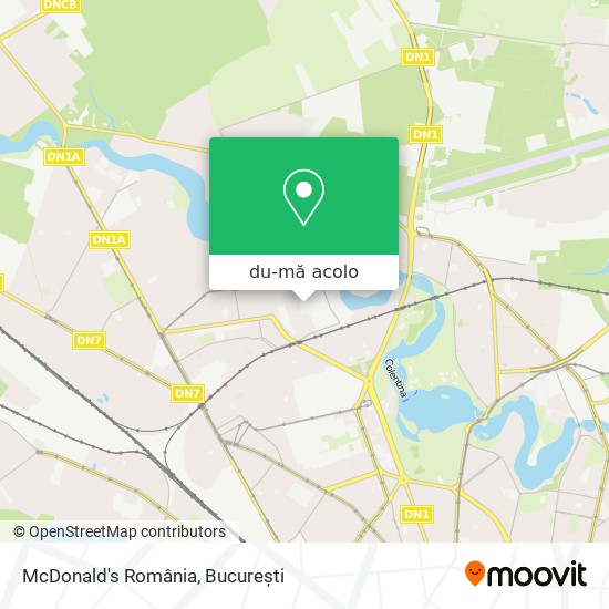 Hartă McDonald's România