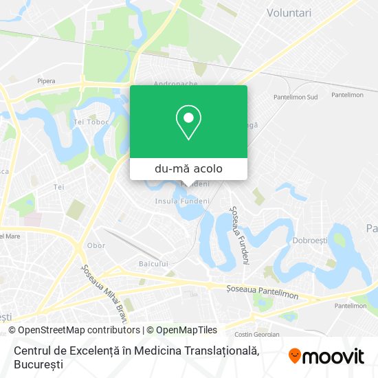 Hartă Centrul de Excelență în Medicina Translațională