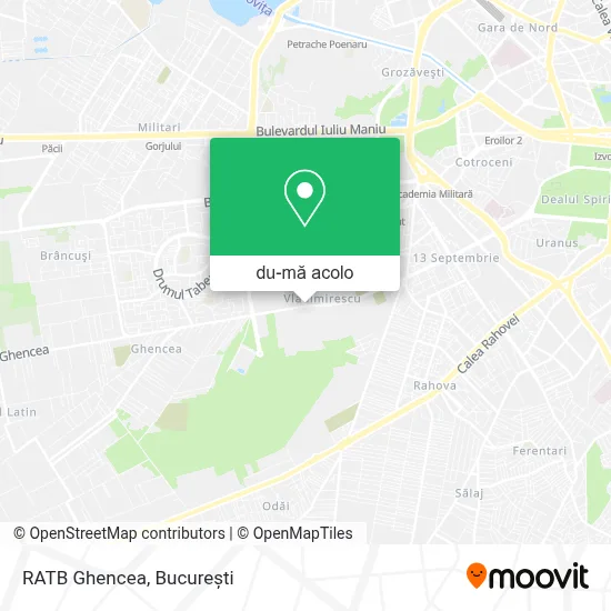 Hartă RATB Ghencea