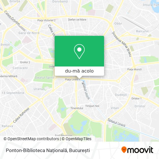 Hartă Ponton-Biblioteca Națională