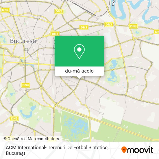 Hartă ACM International- Terenuri De Fotbal Sintetice