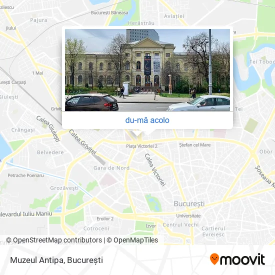 Hartă Muzeul Antipa