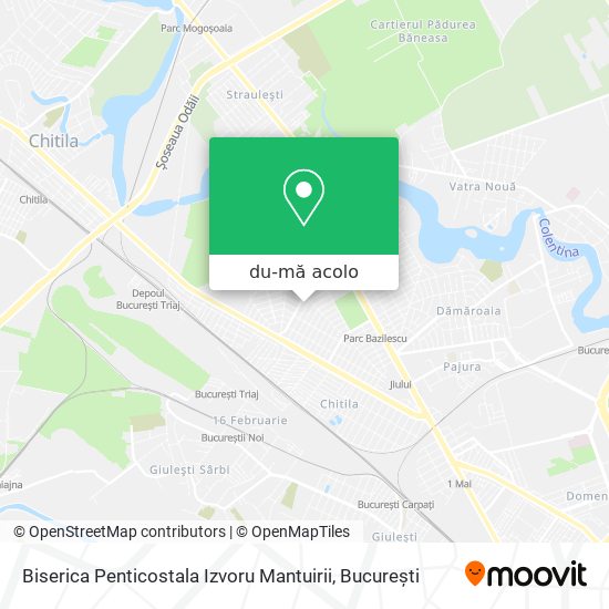 Hartă Biserica Penticostala Izvoru Mantuirii