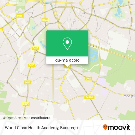 Hartă World Class Health Academy