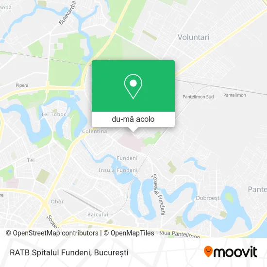 Hartă RATB Spitalul Fundeni