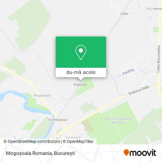 Hartă Mogoşoaia Romania