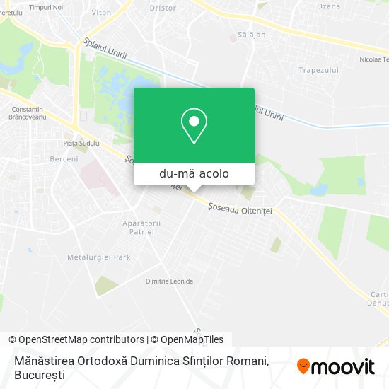 Hartă Mănăstirea Ortodoxă Duminica Sfinților Romani
