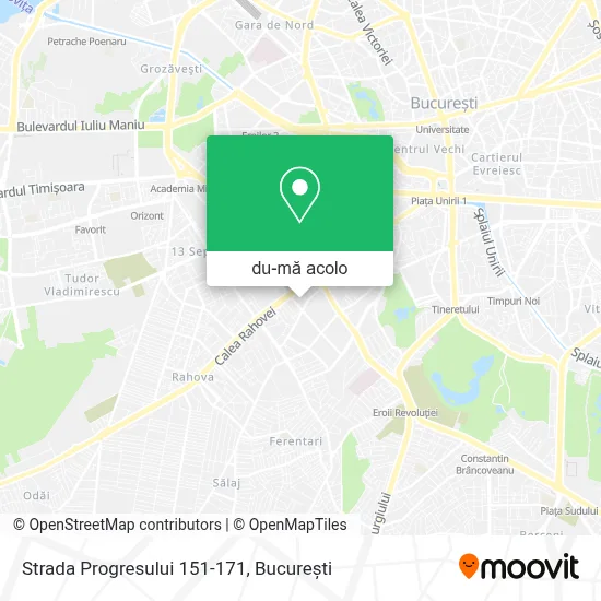 Hartă Strada Progresului 151-171